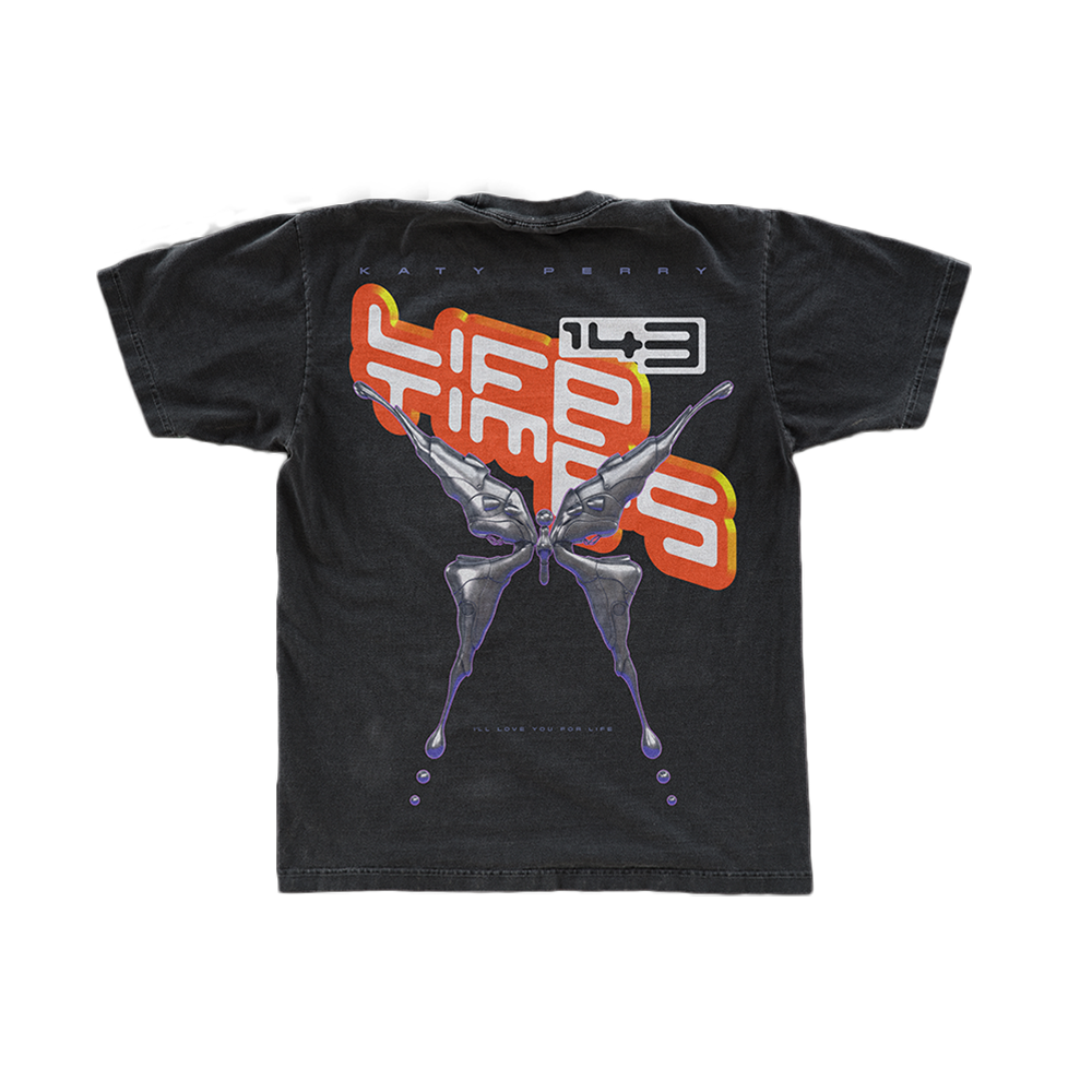 Lifetimes Heart T-Shirt - Black Back