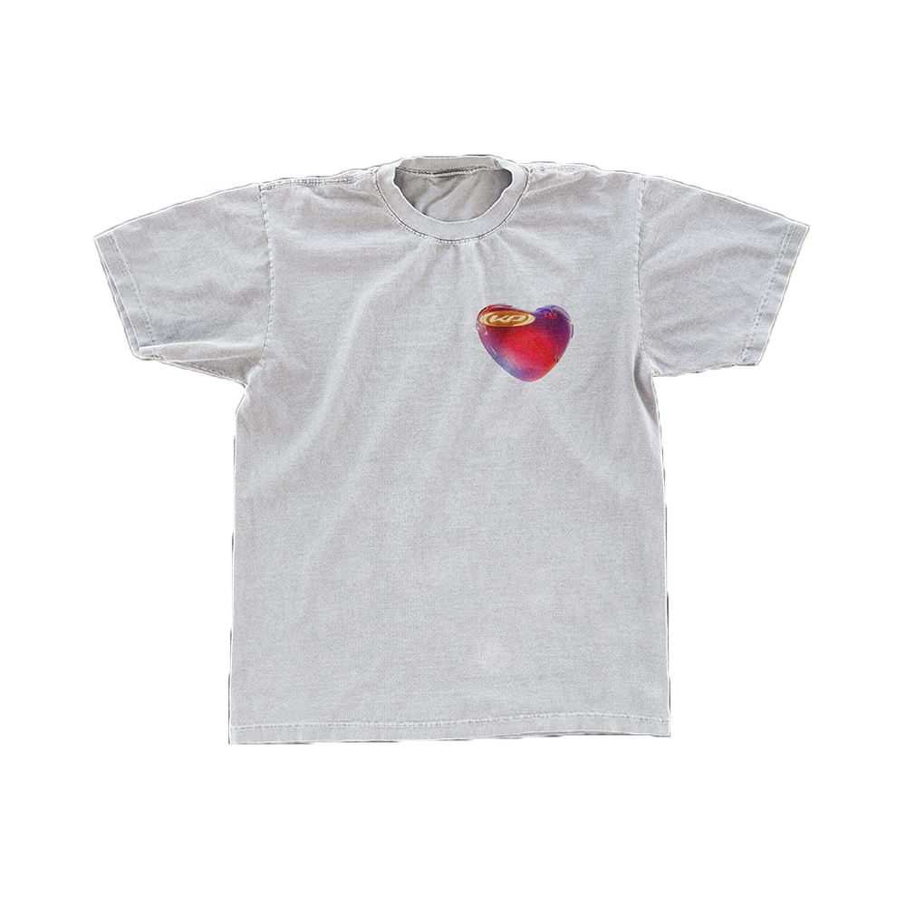 Lifetimes Heart T-Shirt - Ice Grey Front