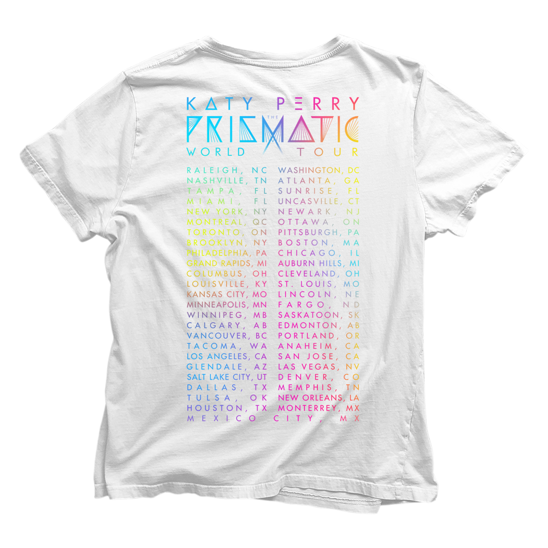 Prismatic Tour T-Shirt Back