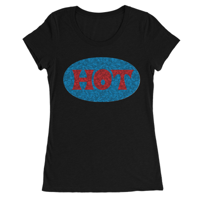 Hot / Cold Ladies Reverse Sequin T-Shirt (Hot)
