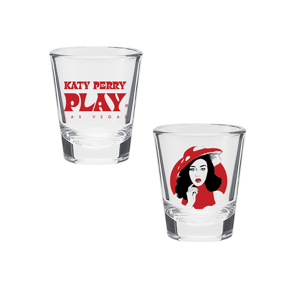 Play Shot Glass Front & Back